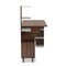 Baxton Studio Tobias Mid-Century Two-Tone White and Walnut Brown Finished Wood Storage Computer Desk with Shelves 181-11692-Zoro - alternate 10